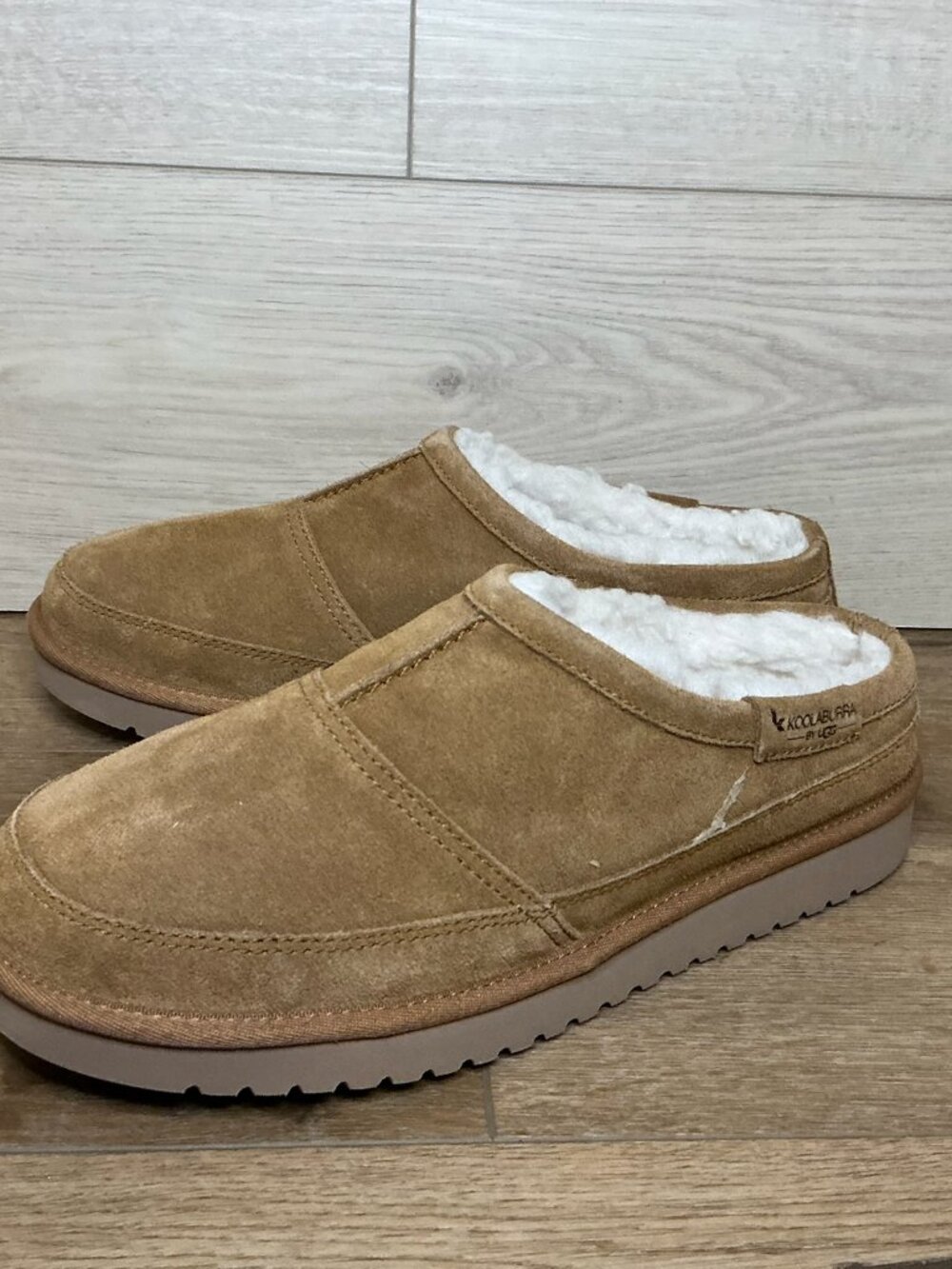 Koolaburra by UGG Graisen Suede Fur-Lined Slippers Size 11 - Picture 3 of 7